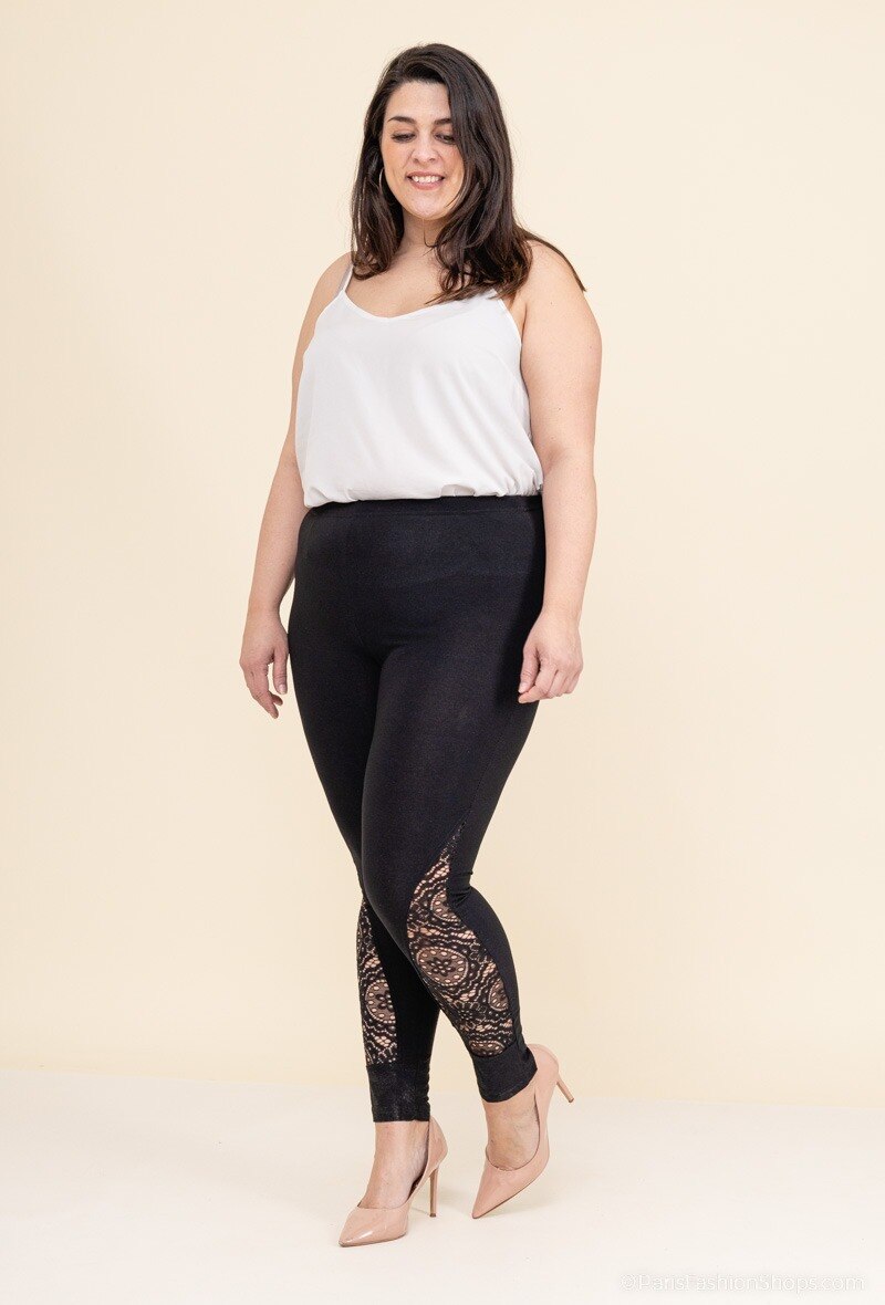 Wholesaler 2W Paris - Legging with lace details