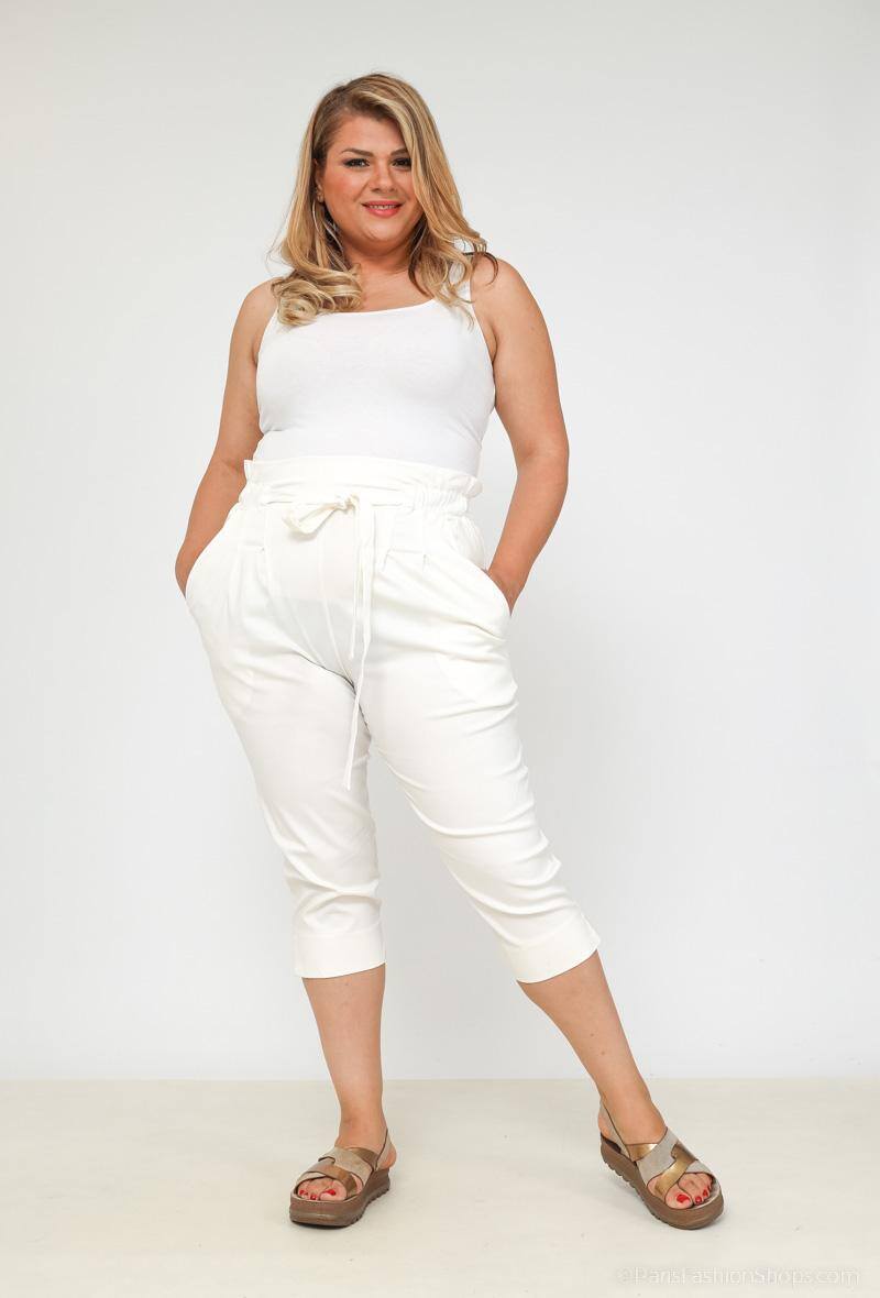 Wholesaler 2W Paris - Belted knot cropped trousers