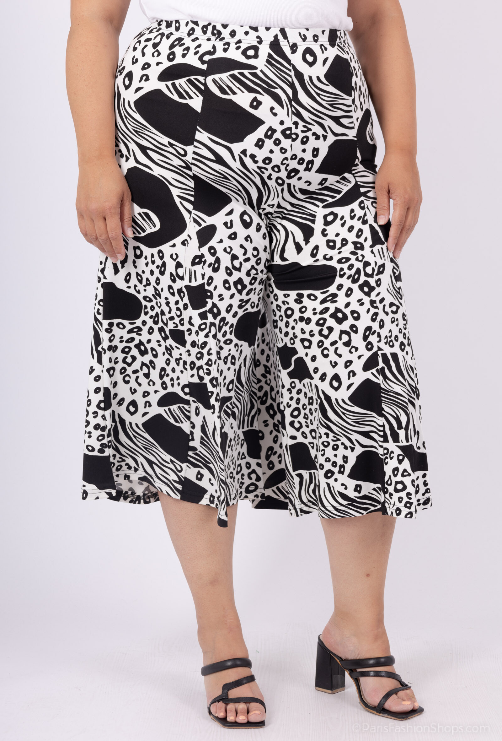 Grossiste 2W Paris - Jupe-culotte taille élastique en imprimé
