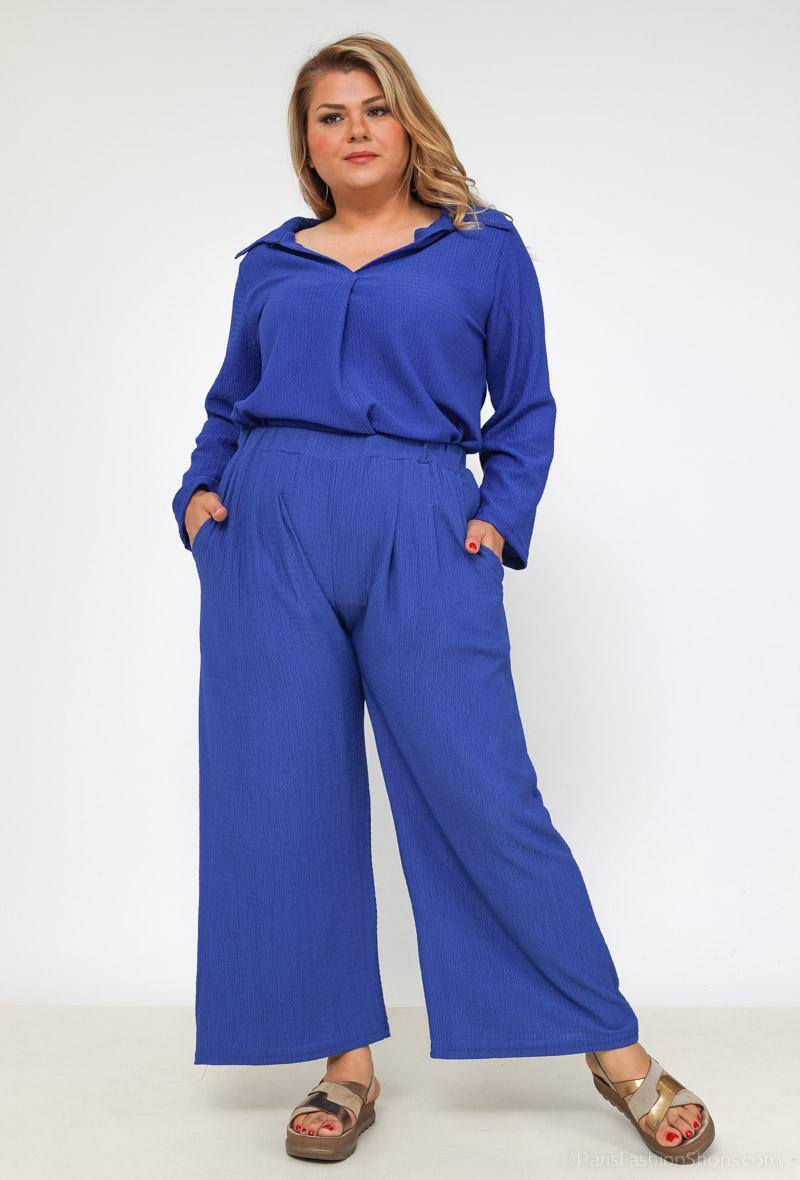 Wholesaler 2W Paris - Loose pants with pockets in pleated fabrics