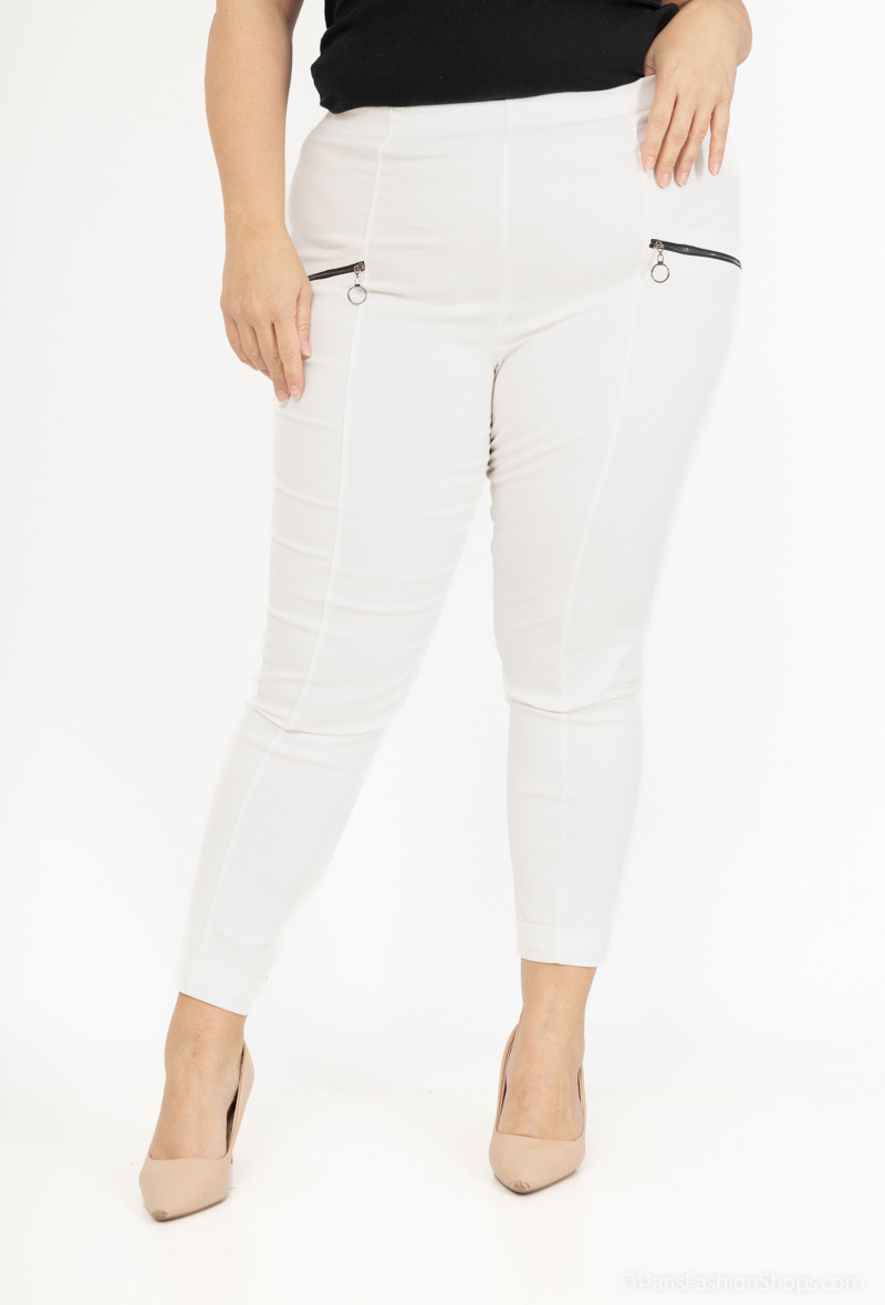 Wholesaler 2W Paris - Zipped stretch pants
