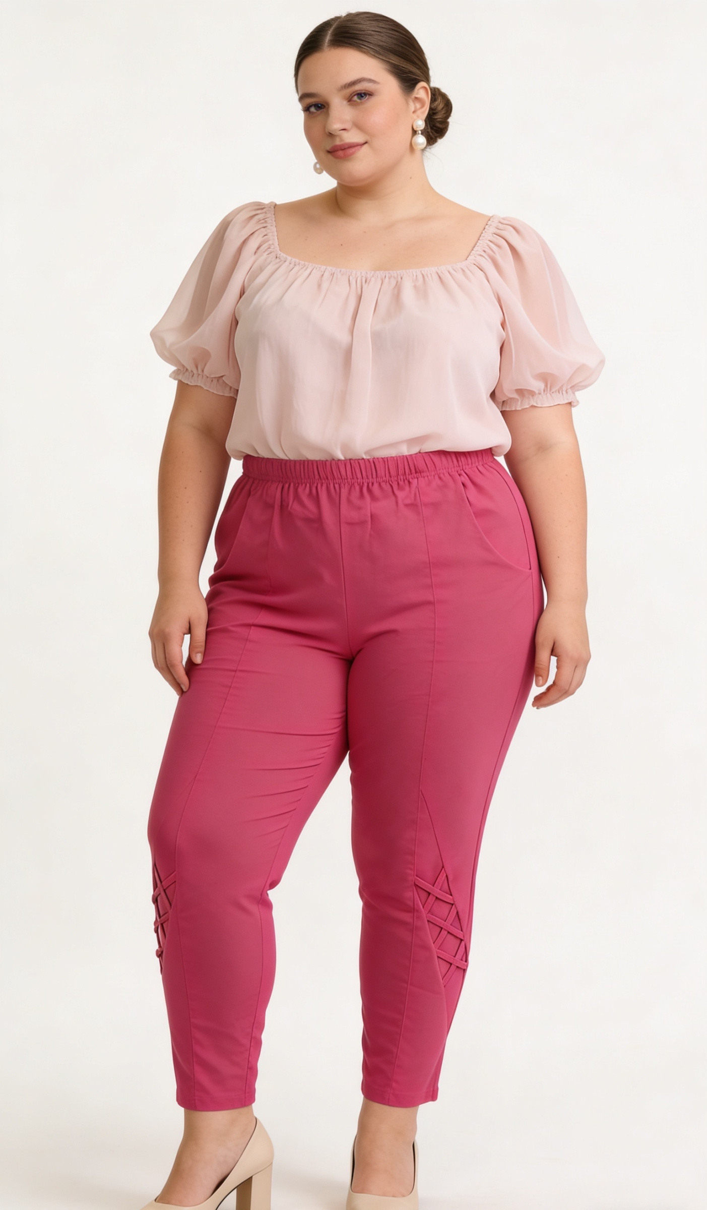 Wholesaler 2W Paris (Grande taille / Plus Size ) - Plus size stretch pants 46 to 60