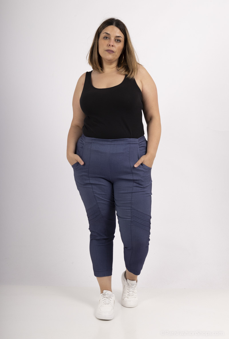 Mayorista 2W Paris - Pantalón elástico con detalles.