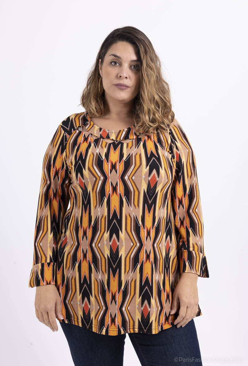 Mayorista 2W Paris - Jerséis con estampado de cuello calado