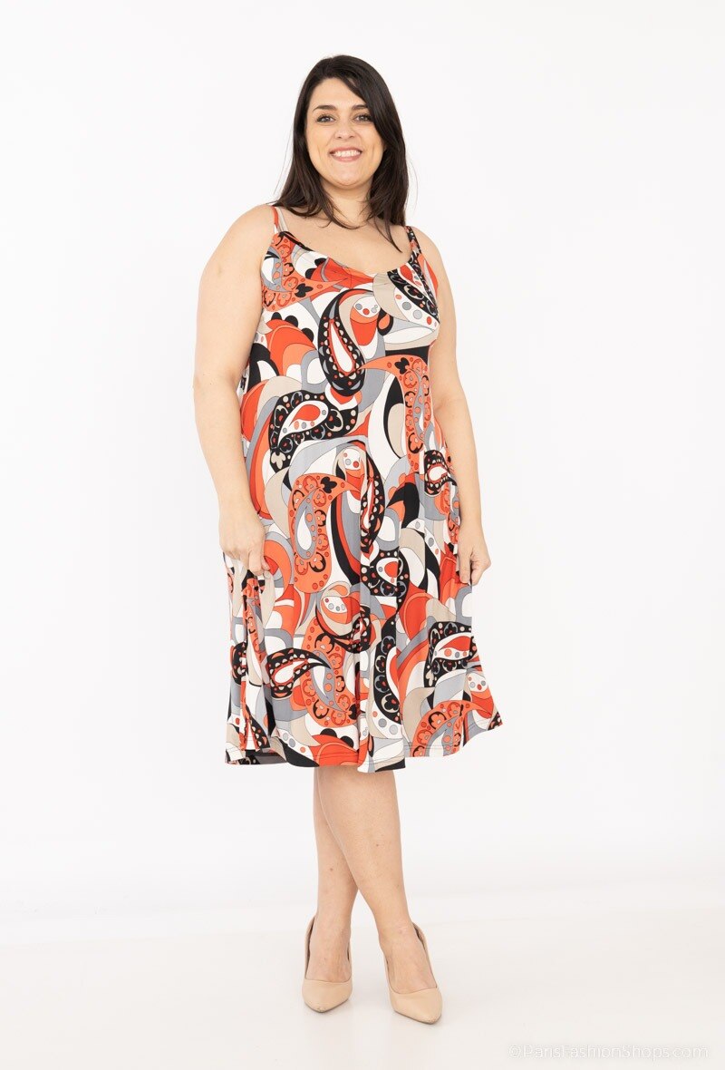 Wholesaler 2W Paris - Printed spaghetti strap dress