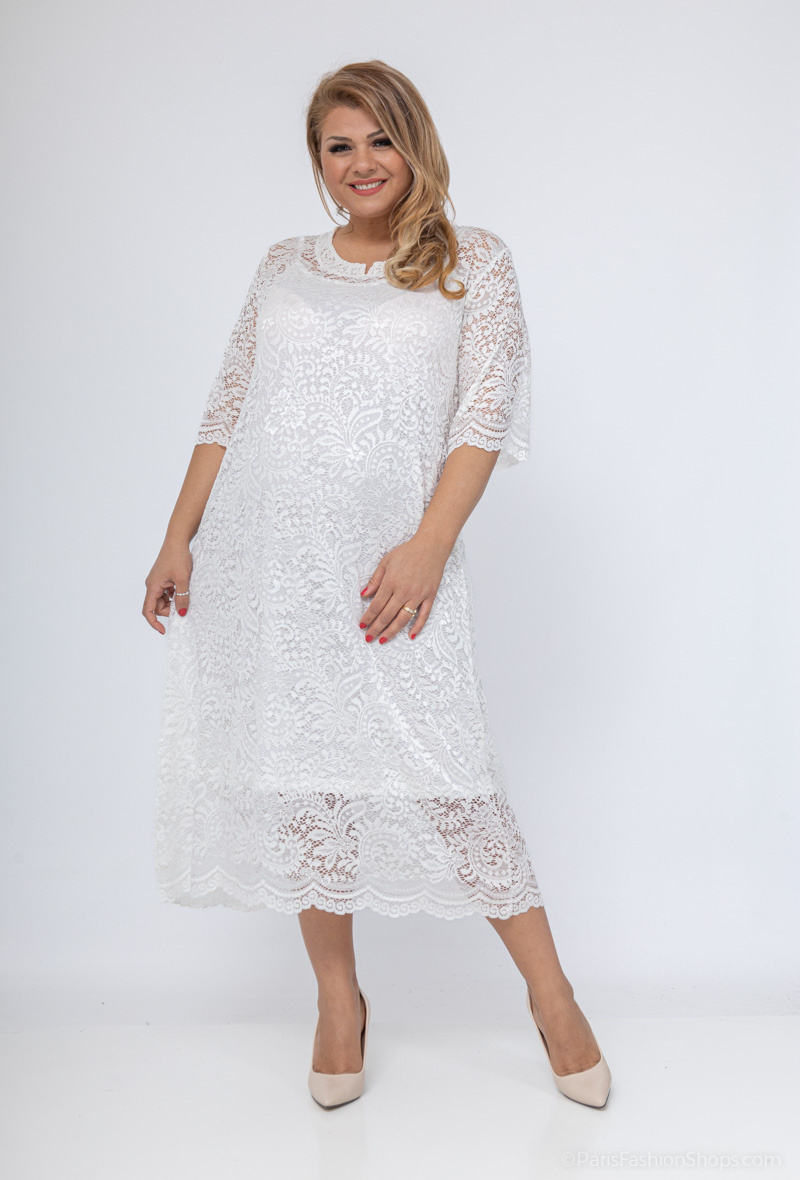 Grossista 2W Paris - Abiti in pizzo 1/2 con canotte senza maniche per donna