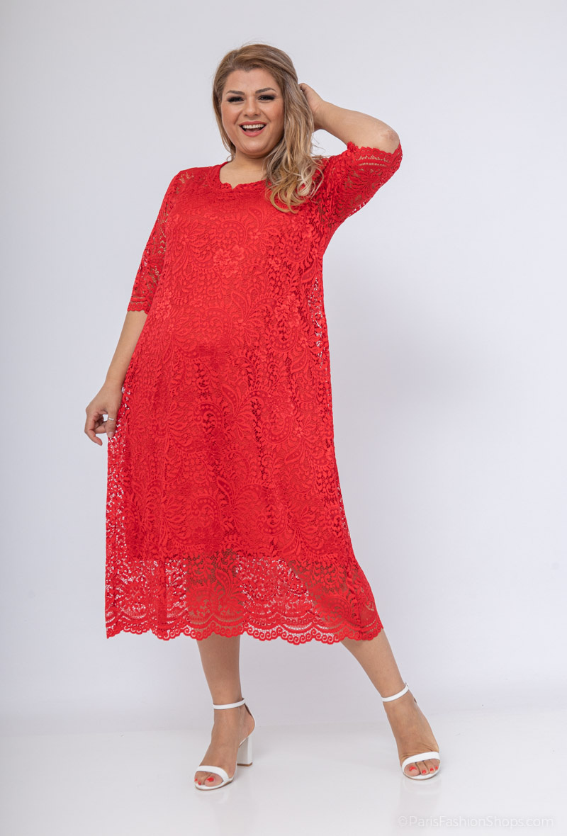 Grossista 2W Paris - Abiti in pizzo 1/2 con canotte senza maniche per donna