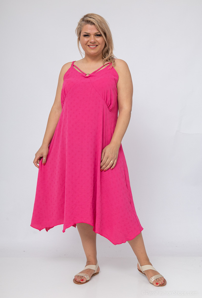 Mayorista 2W Paris - Vestido de tirantes finos en tejidos como el lino