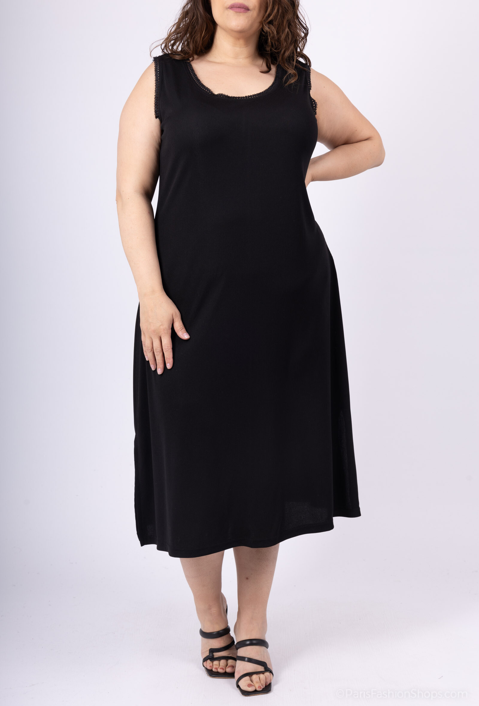 Mayorista 2W Paris - Vestidos de verano de chiqueses para mujeres con cuello de encaje redondo