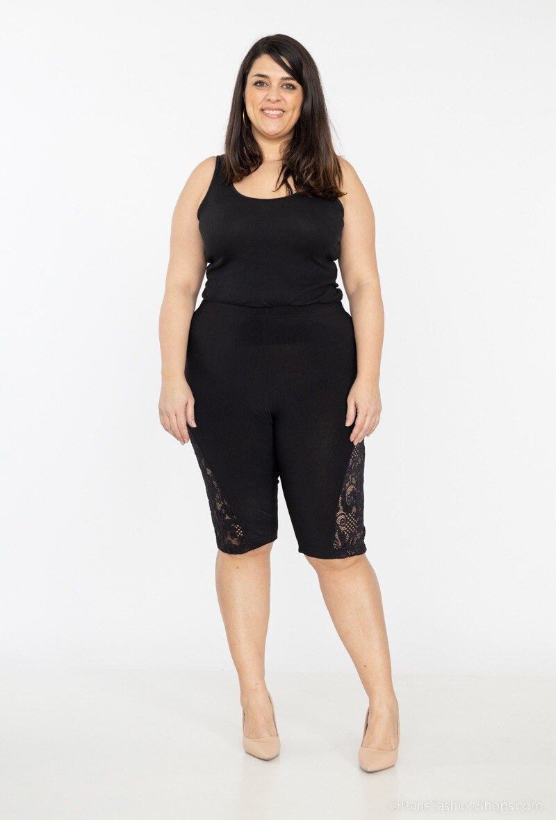 Grossista 2W Paris - Short in pizzo con vita elastica
