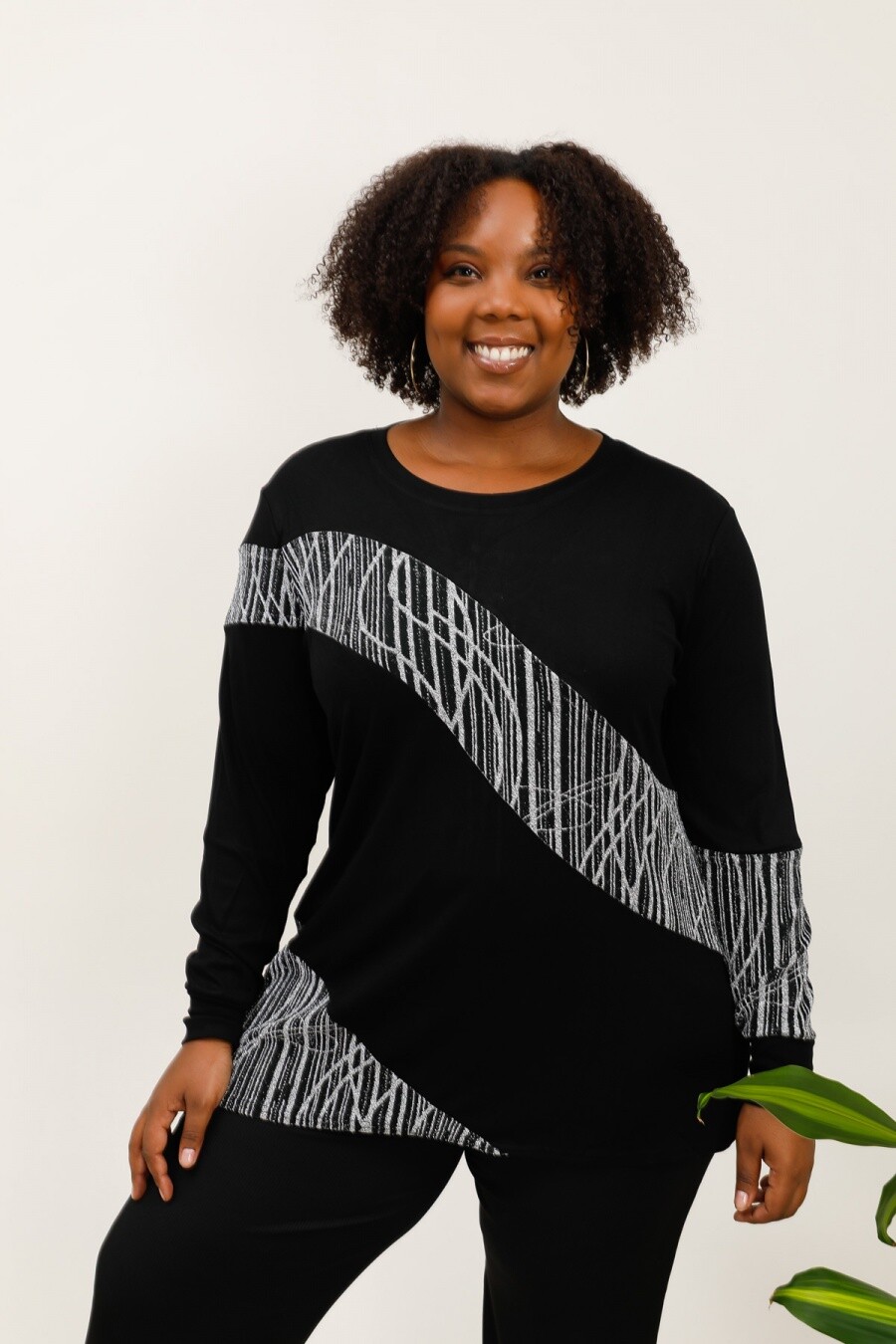 Grossiste 2W Paris - Blouse en viscose bimatière à paillettes