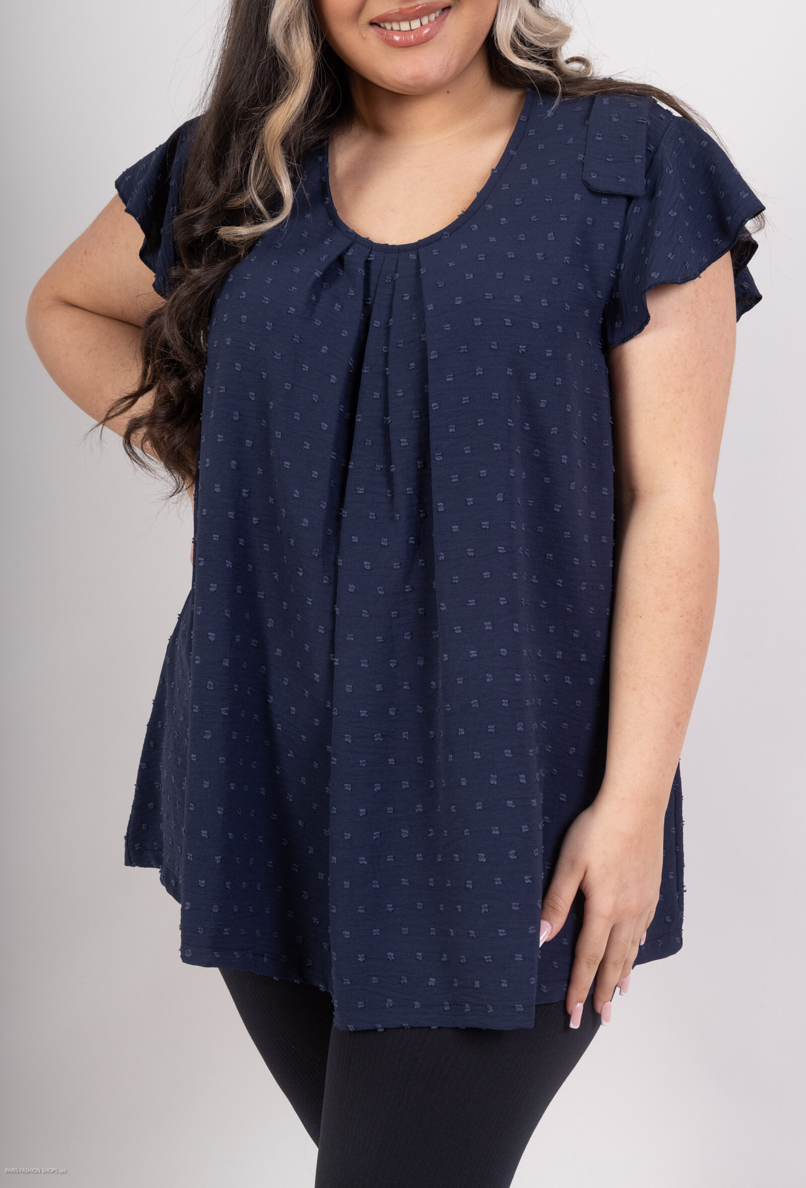 Wholesaler 2W Paris - Top with flared sleeves back sleeves