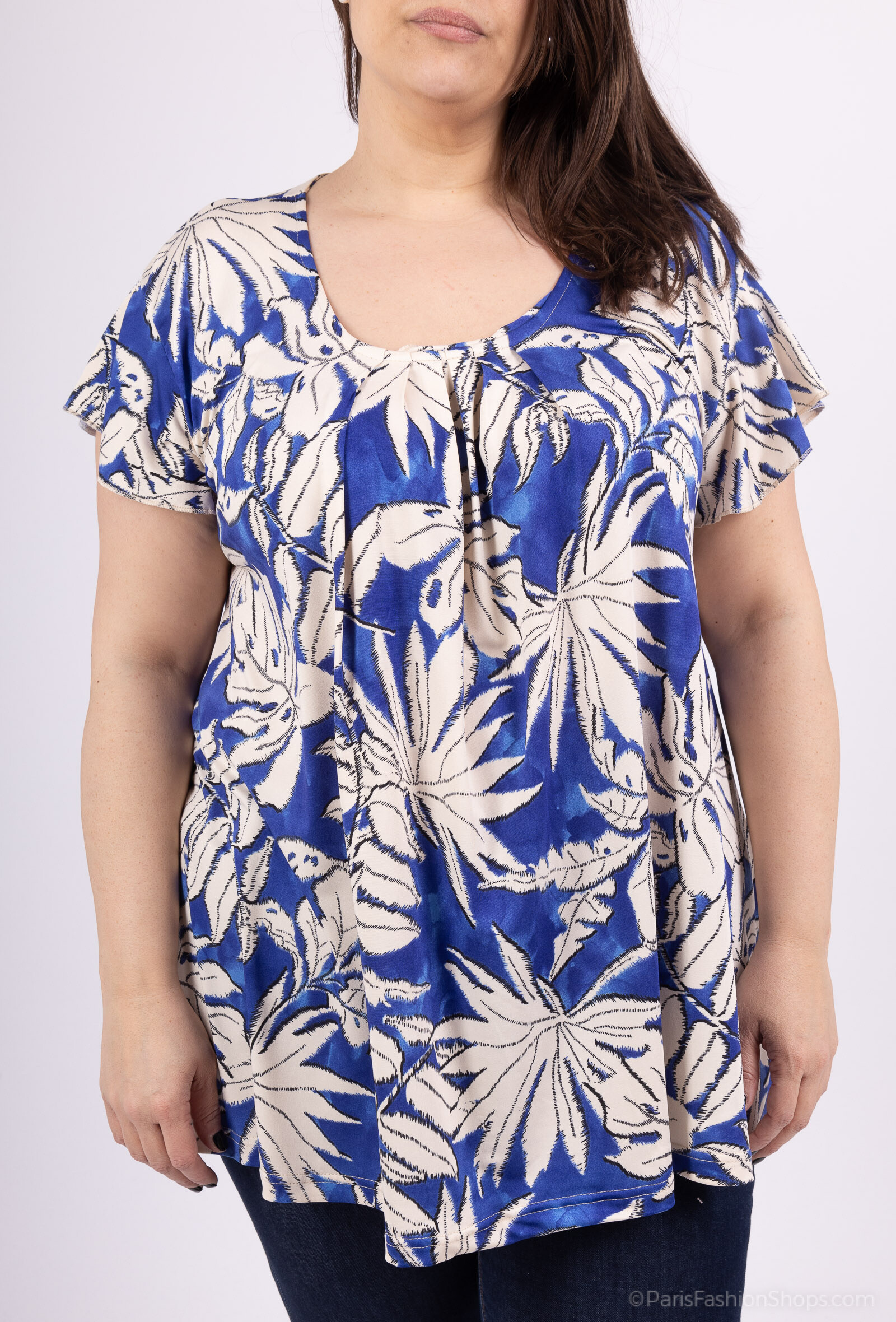 Mayorista 2W Paris - Blusa impresa con nudo