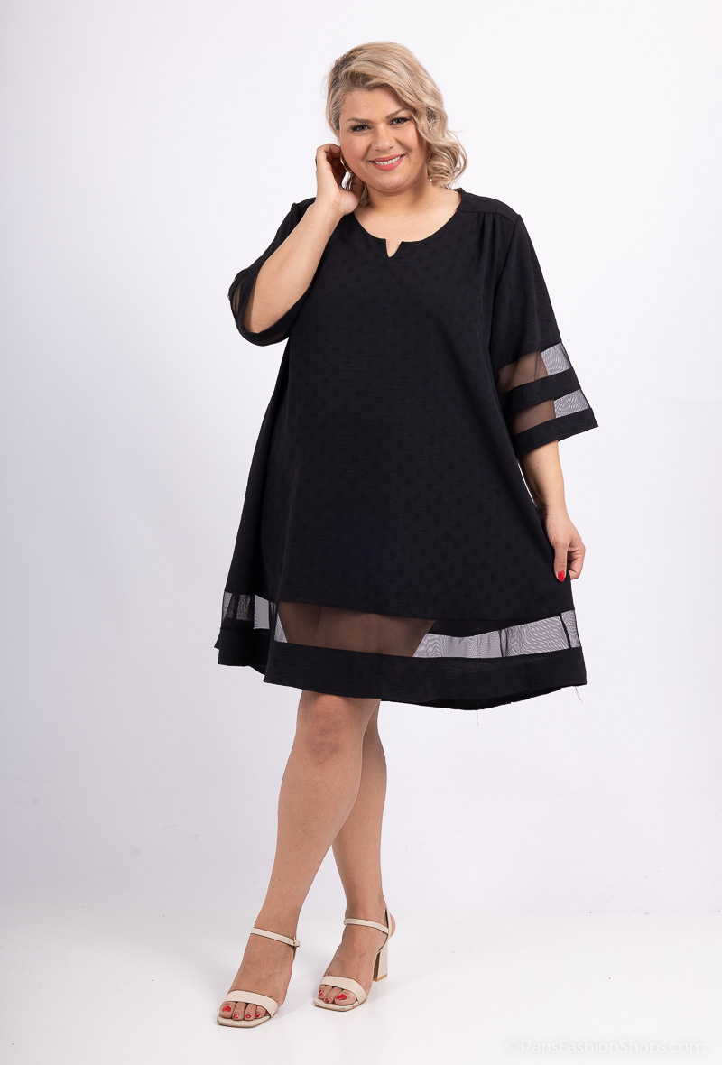 Grossiste 2W Paris - Robe tunique avec tulle