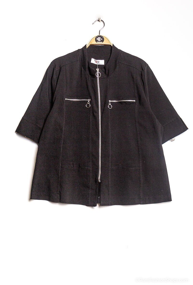 Grossiste 2W Paris - Veste en strech avec zip