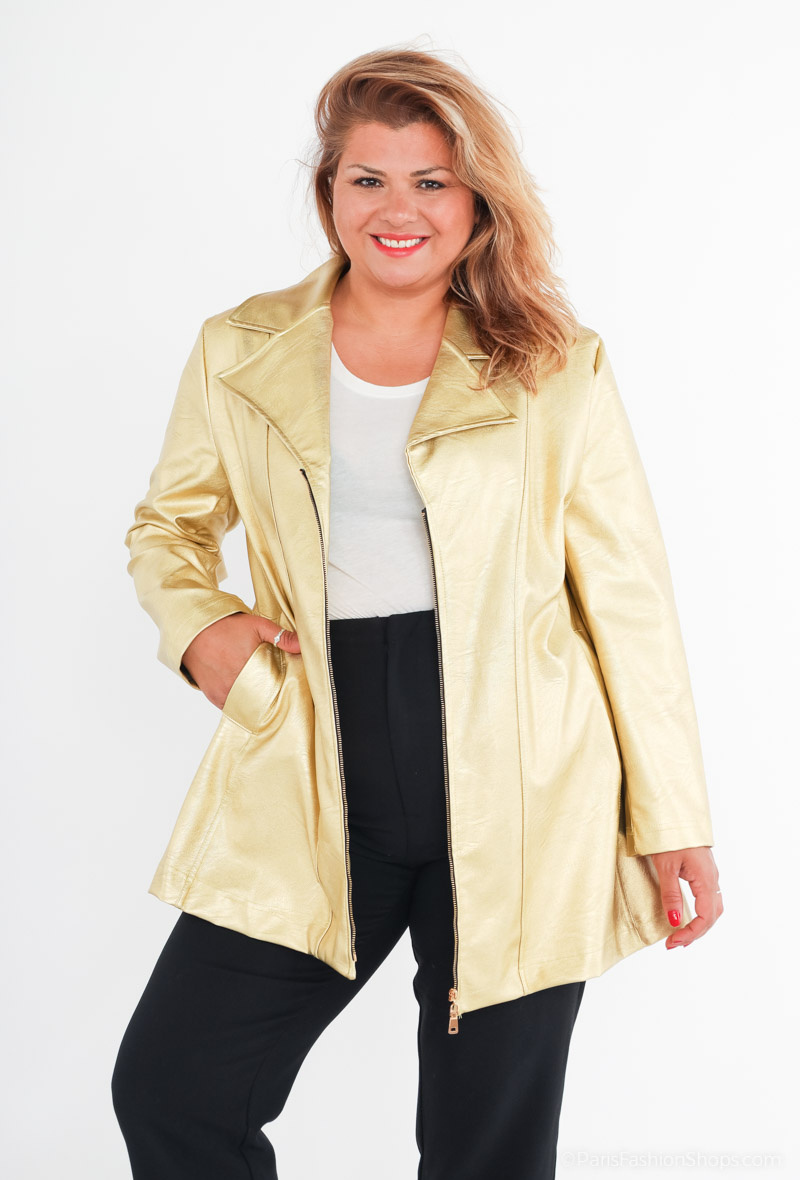Grossiste 2W Paris - Vestes Fermeture éclair Casual Unicolore