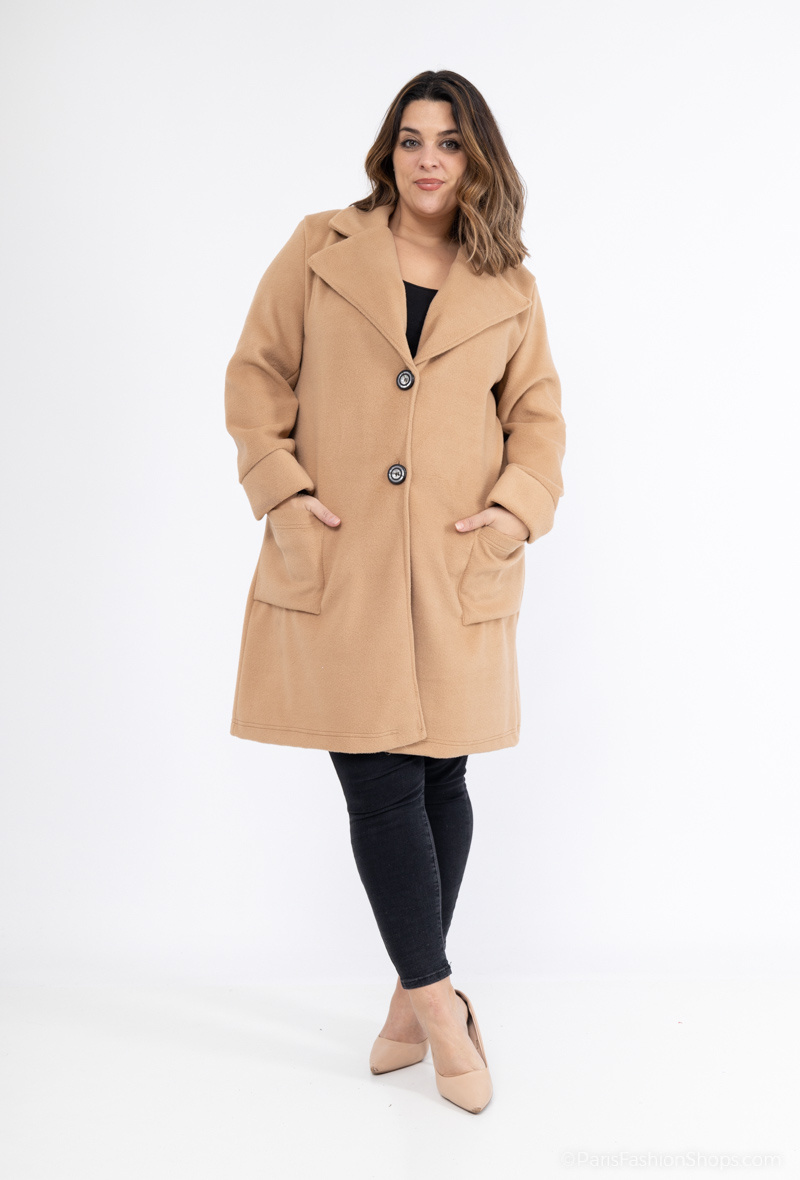 Grossiste 2W Paris - Manteau à bouton col à revers