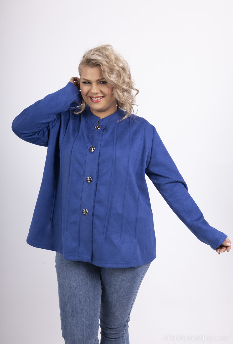 Grossiste 2W Paris - Veste en Suédine à boutons