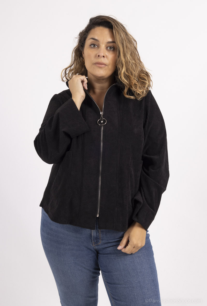 Mayorista 2W Paris - Chaquetas de pana con bolsillos con cremallera