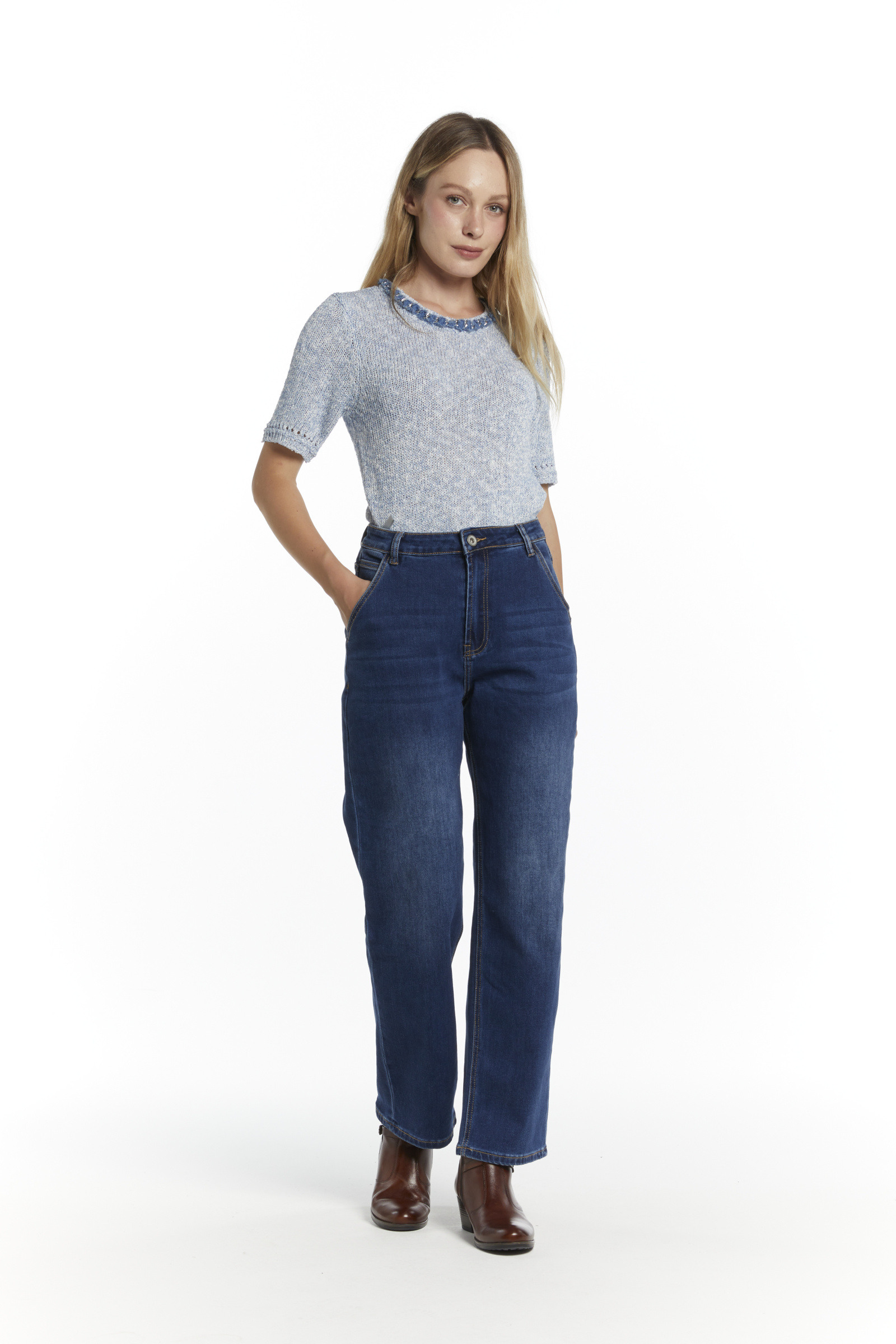Wholesaler 3DDENIM - Dark blue jeans