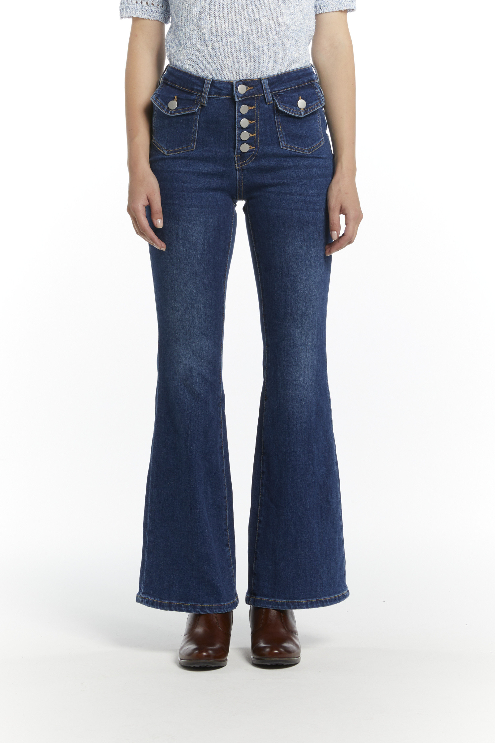 Wholesaler 3DDENIM - Elephant bell-bottom jeans