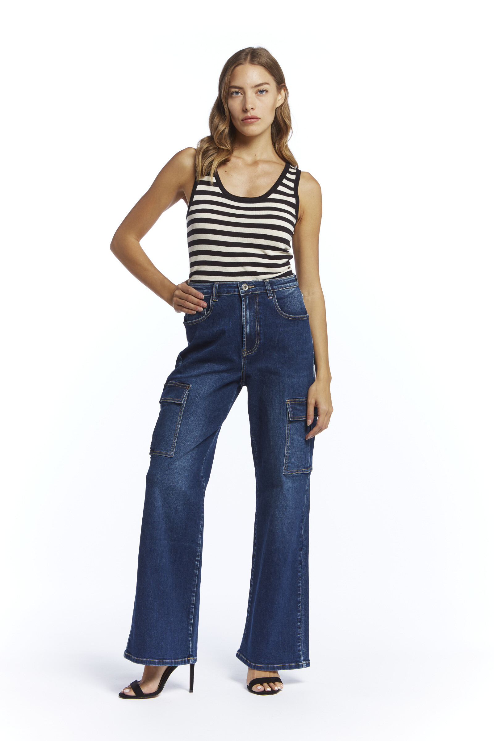 Grossiste 3DDENIM - jeans à poches cargo