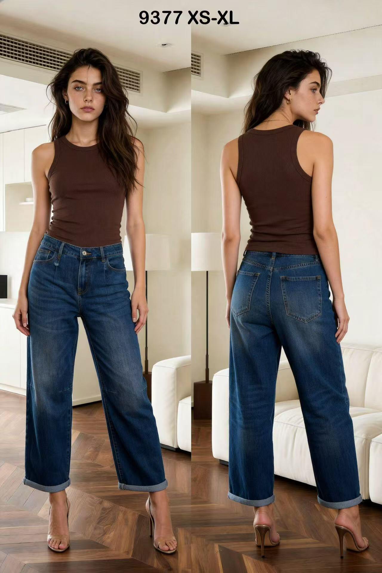 Wholesaler 3DDENIM - WOMEN'S BAGGY JEANS