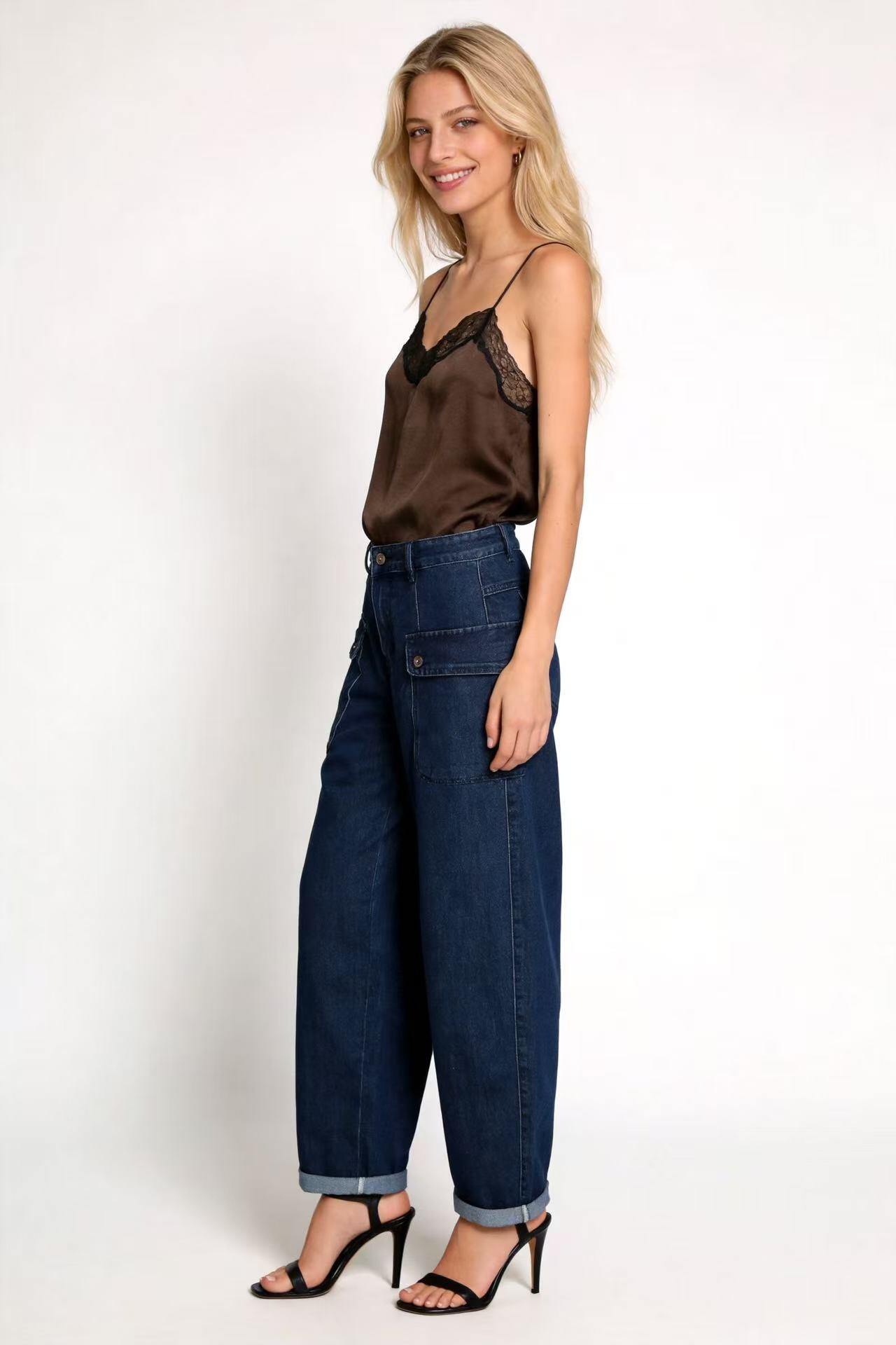 Wholesaler 3DDENIM - WOMEN'S BAGGY JEANS