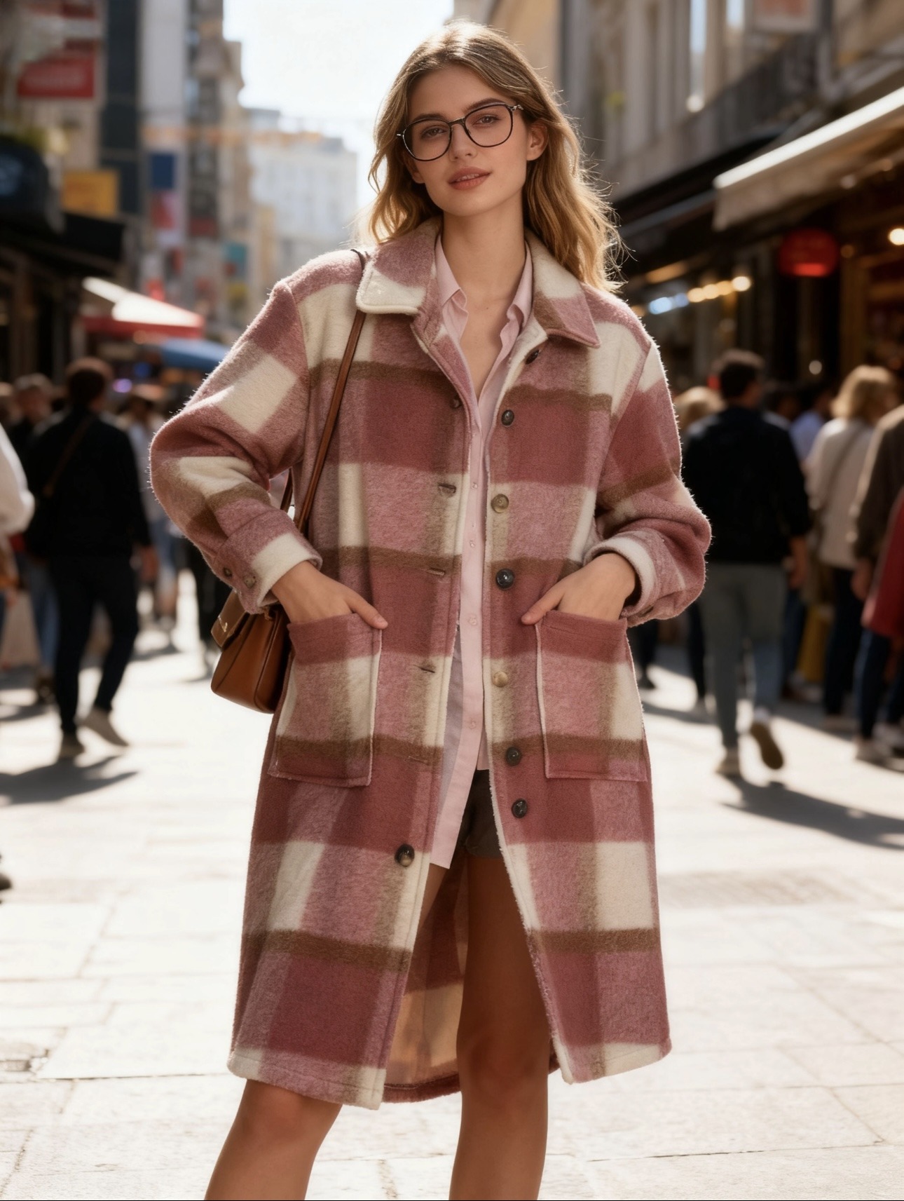 Grossiste 5STAR - Manteau à Carreaux Oversize