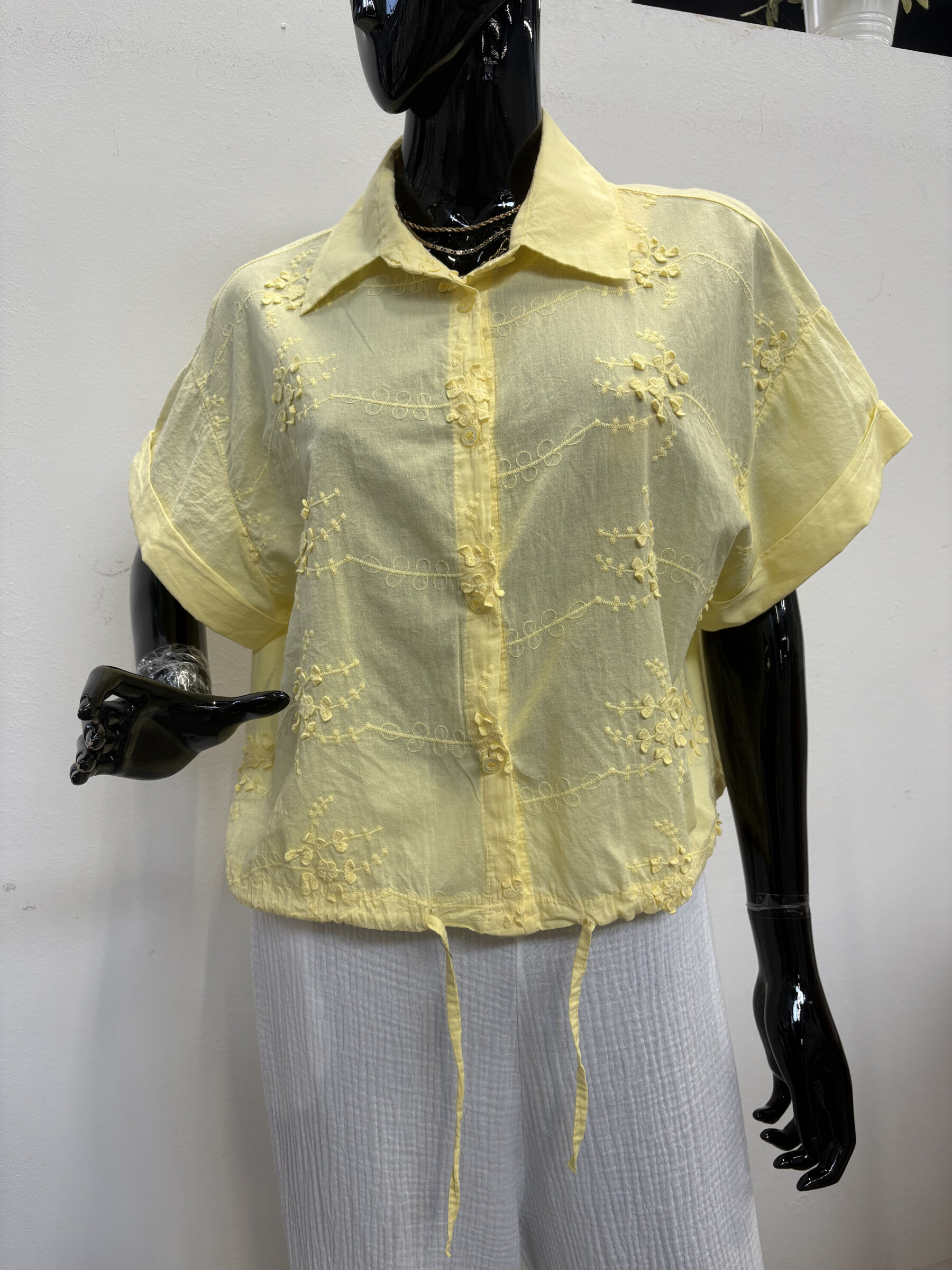 Grossista 5STAR - camicia ricamato con maniche corte