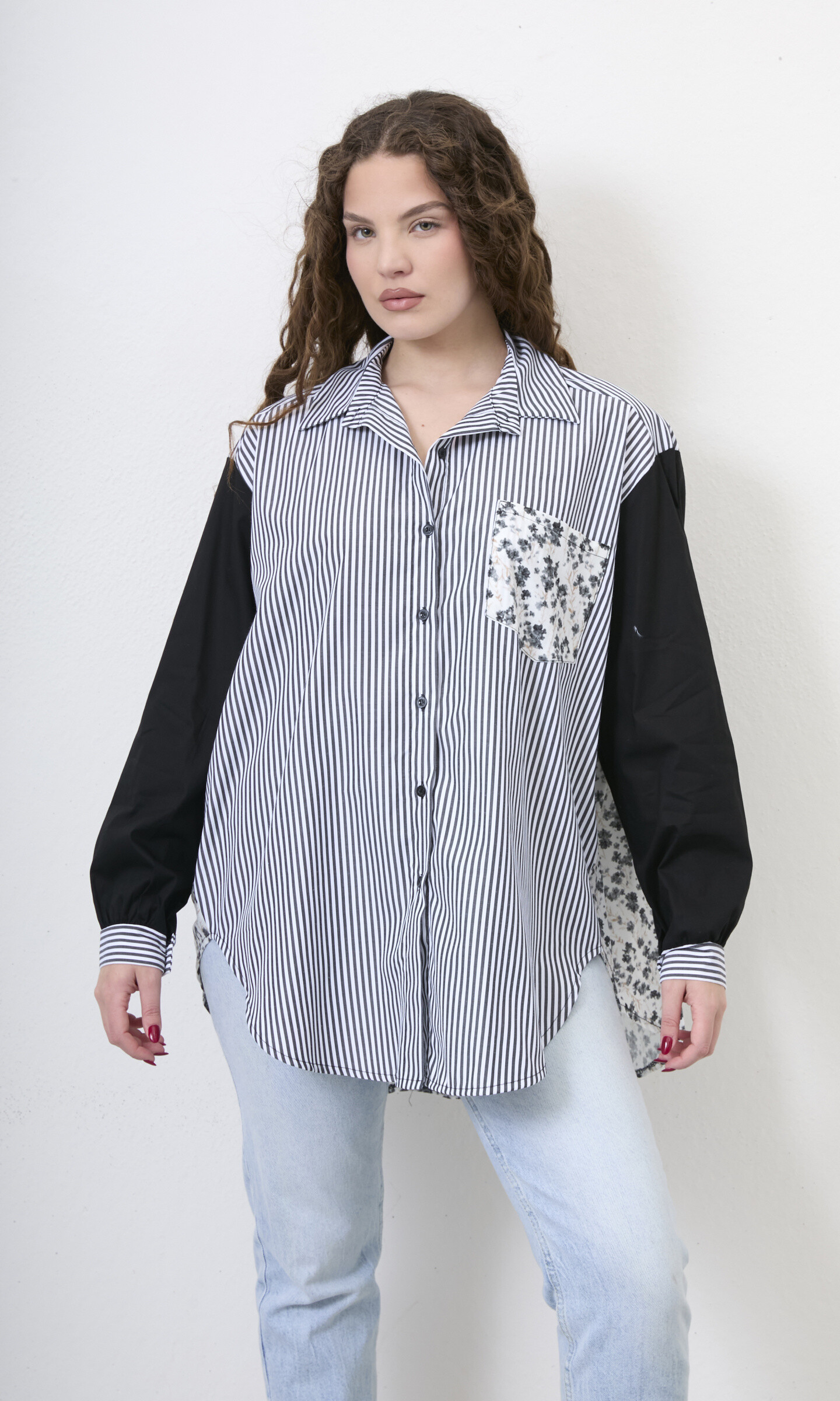 Grossiste 5STAR - Chemise à manches longues, avec bouton, imprimée