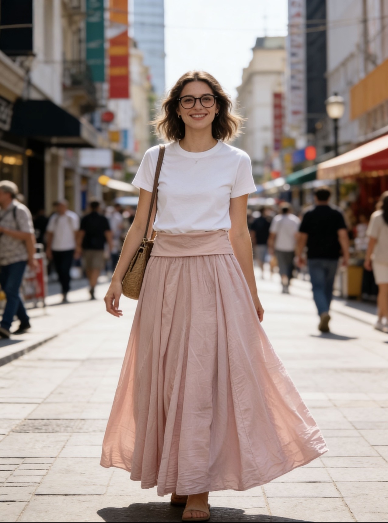 Grossiste 5STAR - Jupe Évasée avec Ceinture Haute