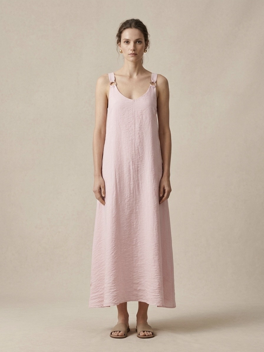 Wholesaler 5STAR - Sleeveless long dress with metallic details