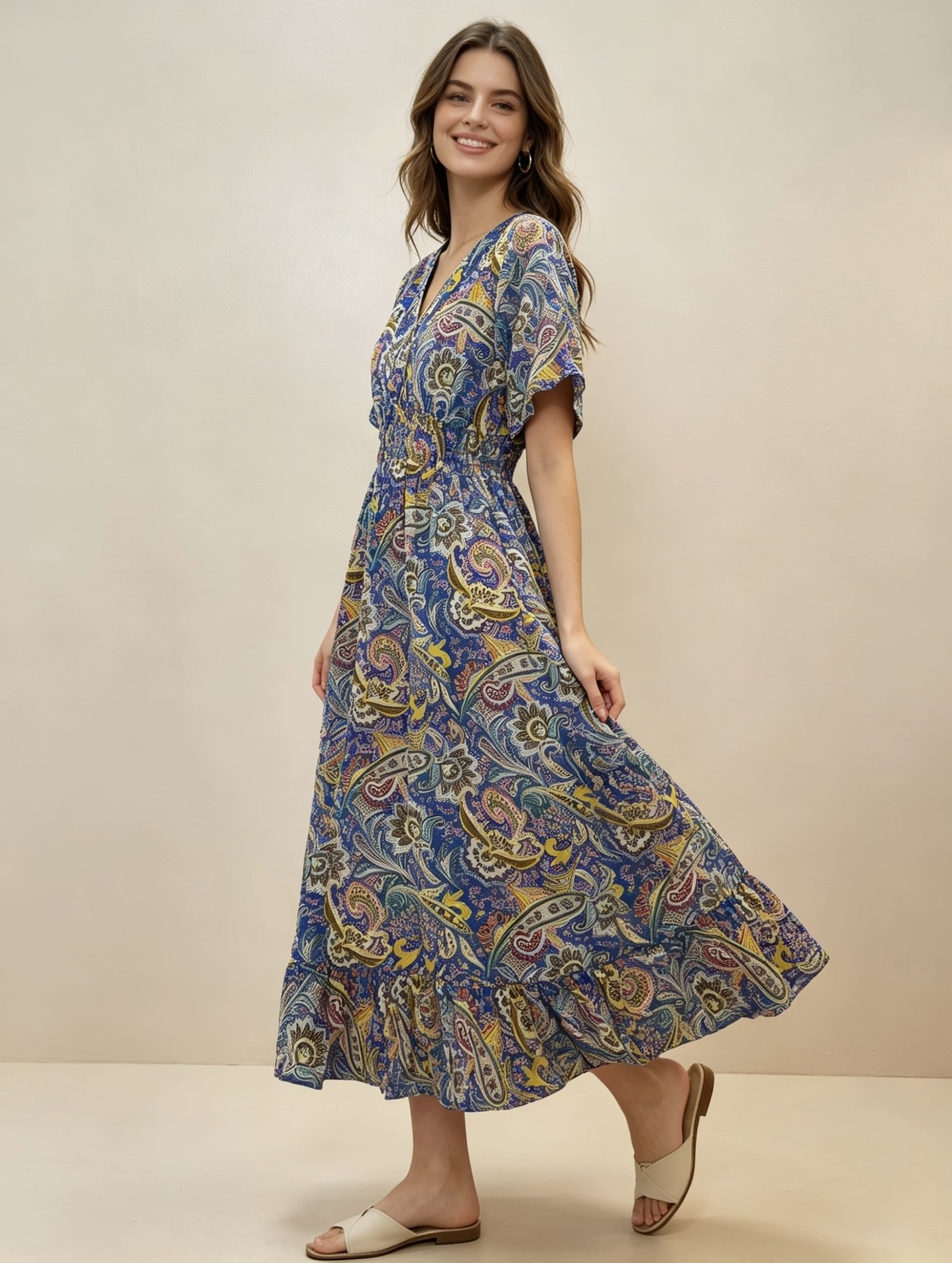 Wholesaler 5STAR - Long dress with print
