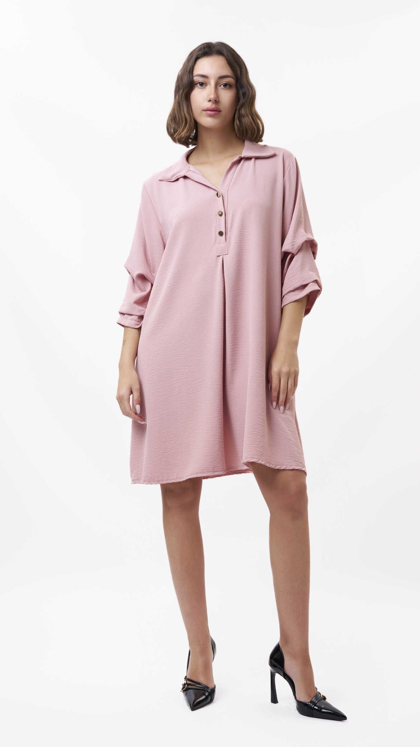 Grossiste 5STAR - Robe Chemisier, courte à manches longues