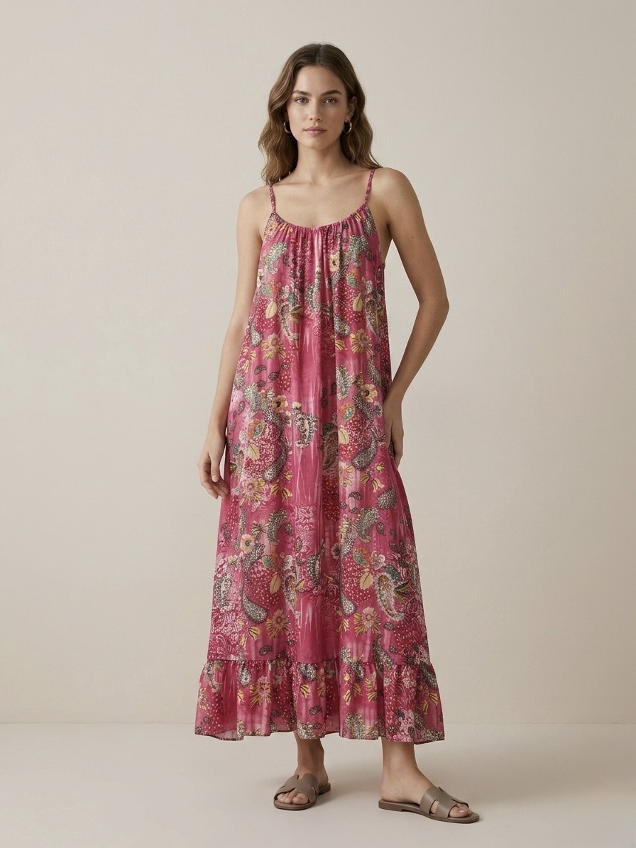 Wholesaler 5STAR - Long dress with print