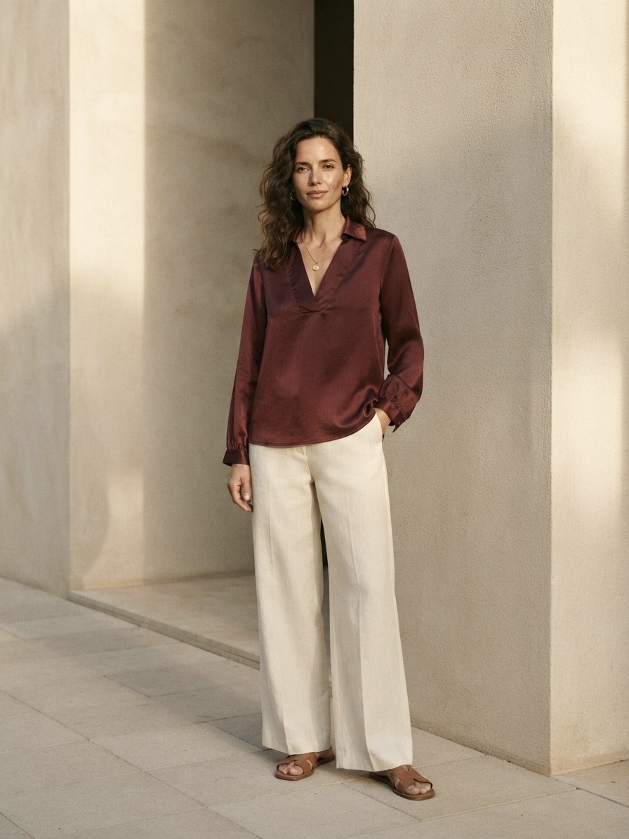 Grossiste 5STAR - Chemise rasée avec col et décolleté en V