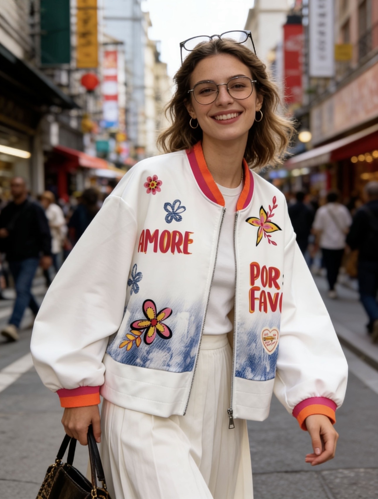 Grossiste 5STAR - Veste zippée avec imprimé artistique Fabriquée en Italie