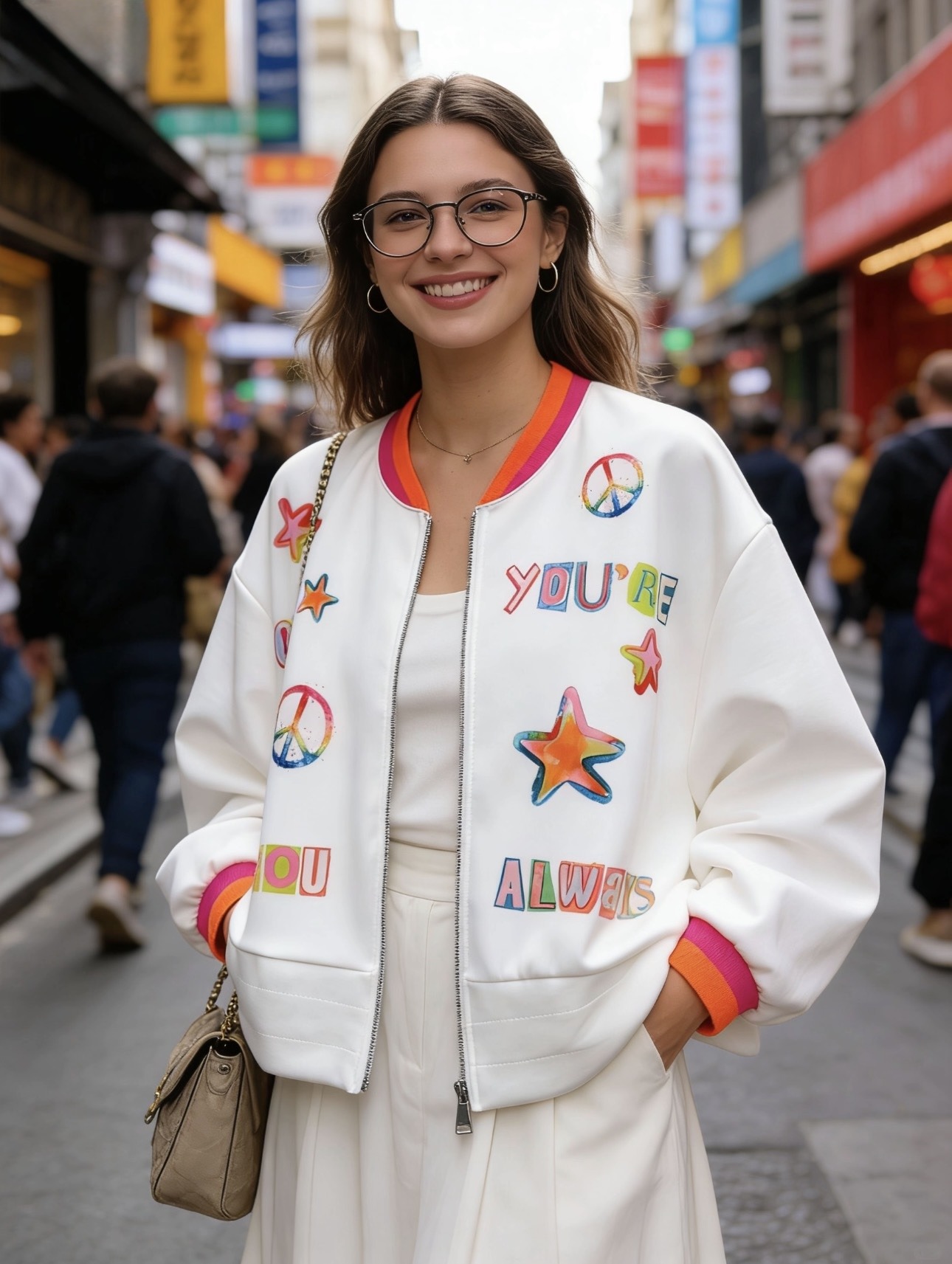 Grossiste 5STAR - Veste zippée avec imprimé artistique Fabriqué en Italie