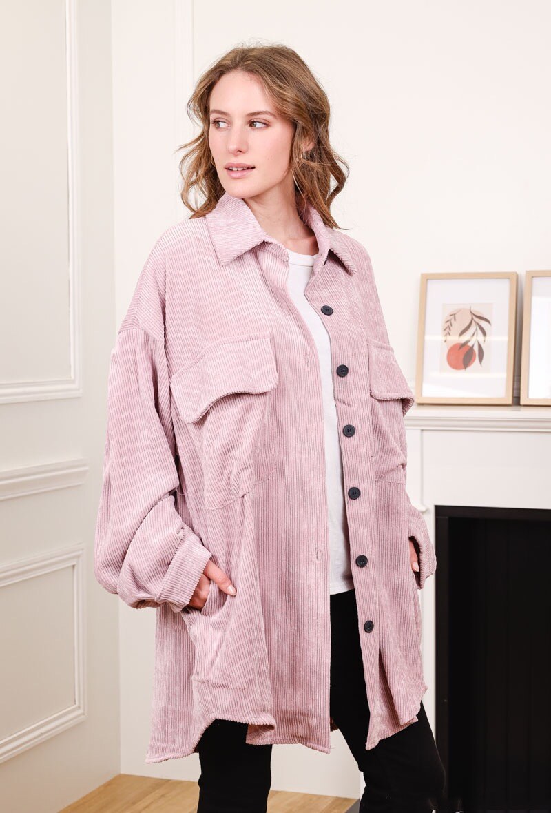 Wholesaler 88FASHION - Overshirt in cuduroy