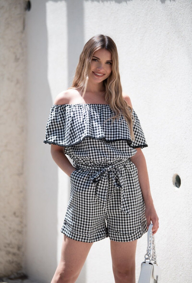 Wholesaler 88FASHION - Gingham playsuit