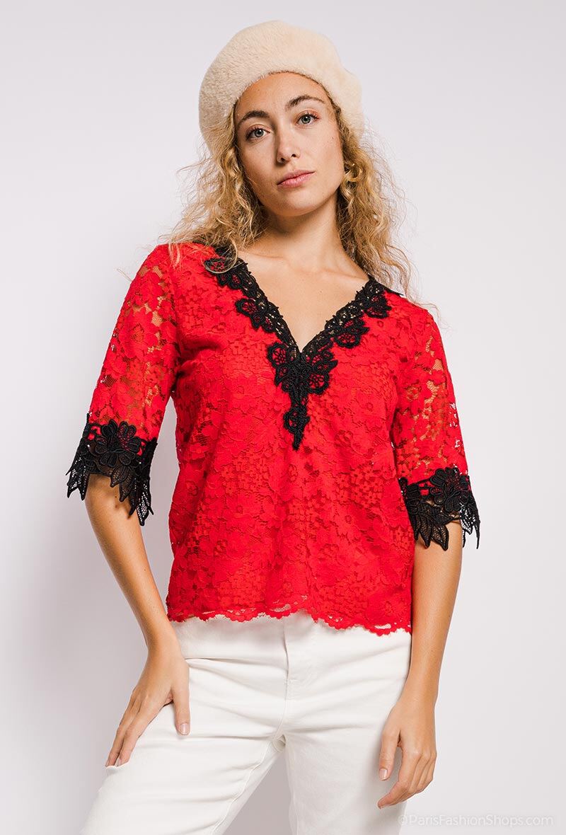Grossiste 88FASHION - Blouse en dentelle