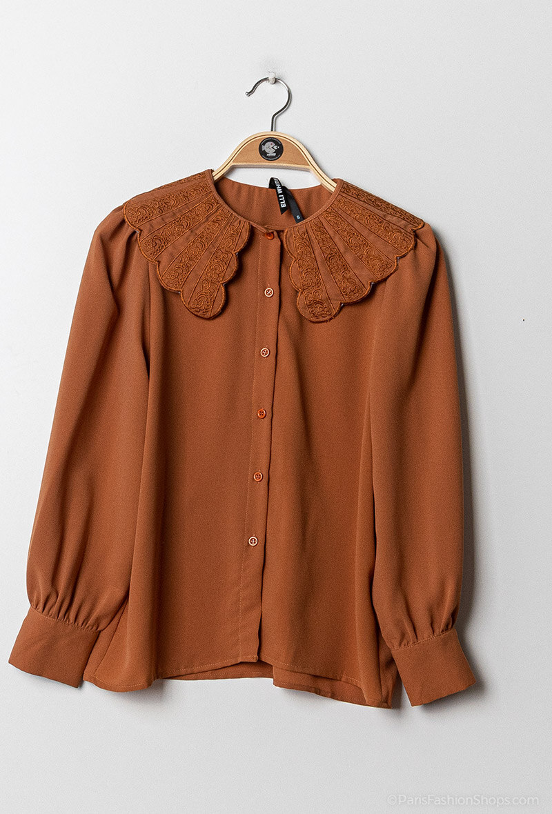 Grossiste A BRAND - Chemise avec col brodé