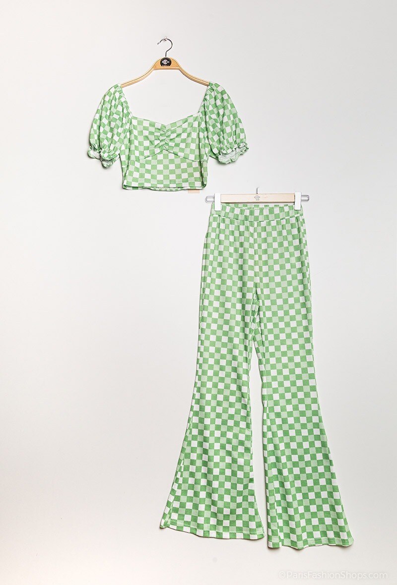 Grossiste A BRAND - Crop Top Damier