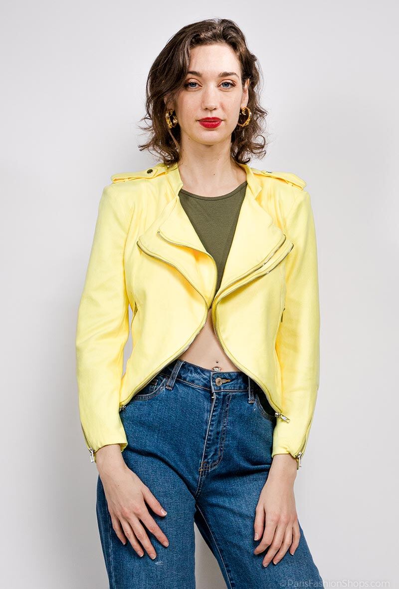 Grossiste A BRAND - Veste perfecto effet daim