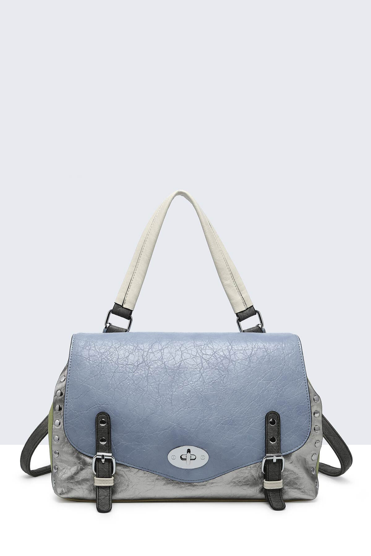 Wholesaler A&E - 28763-BV Multicolored synthetic flap bag