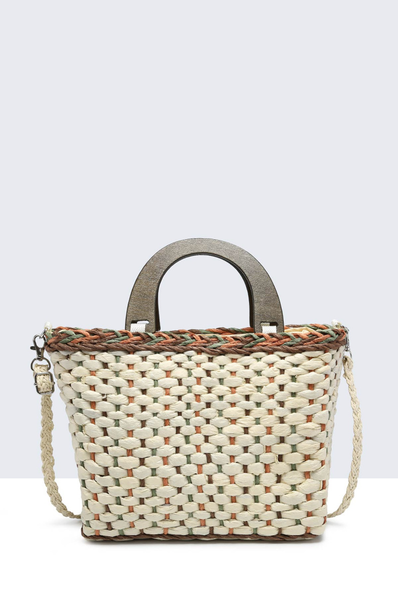 Wholesaler A&E - 83001-BV  Paper straw handbag
