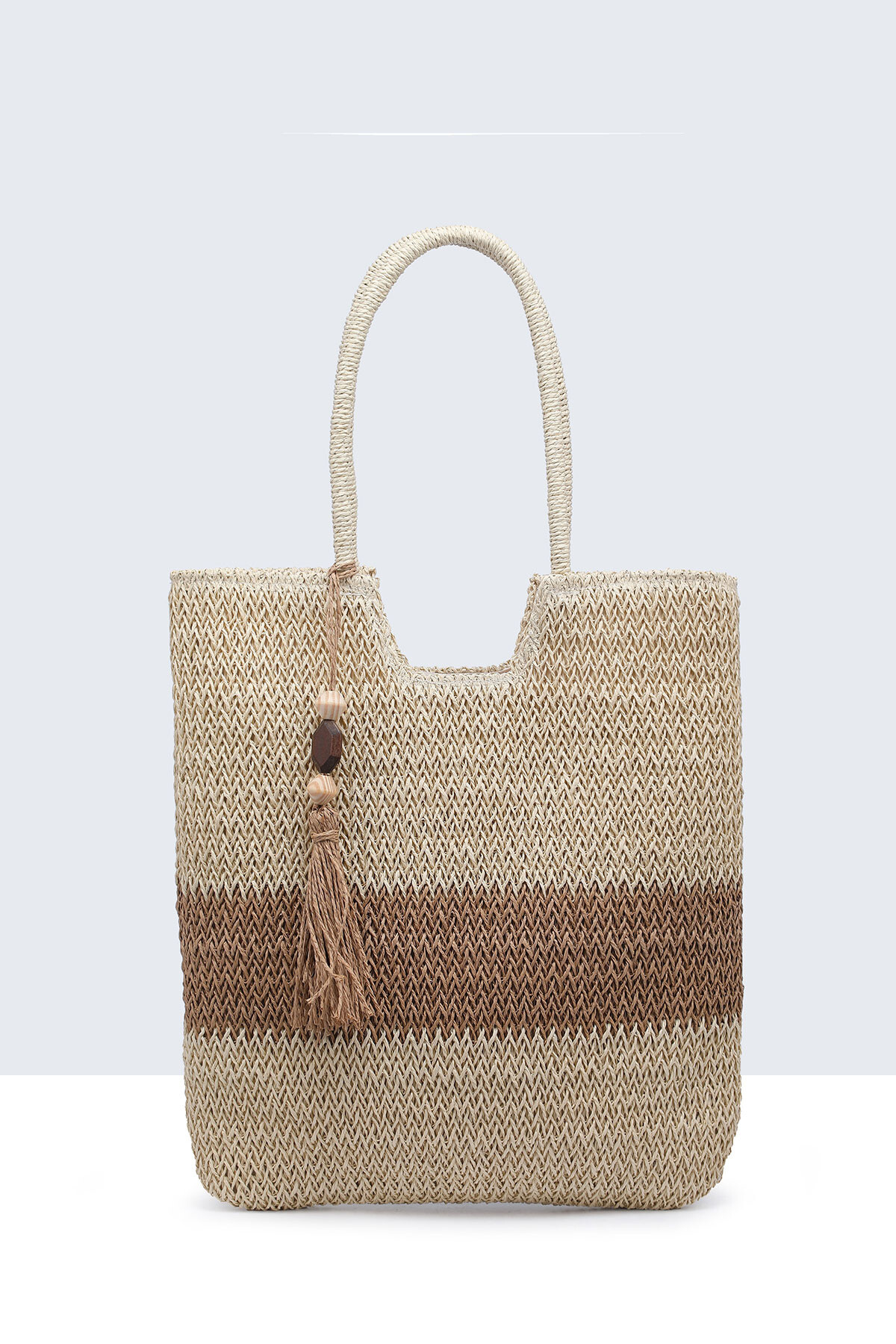 Wholesaler A&E - 9175-BV Crocheted paper straw handbag