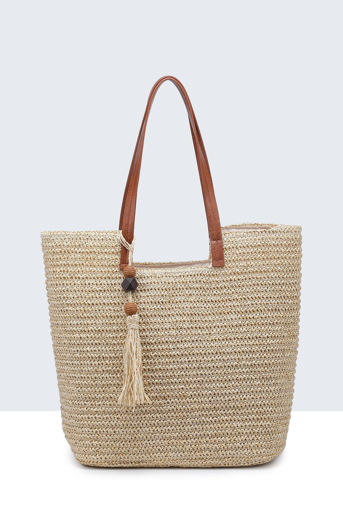 Wholesaler A&E - 9167-BV Crocheted paper straw handbag