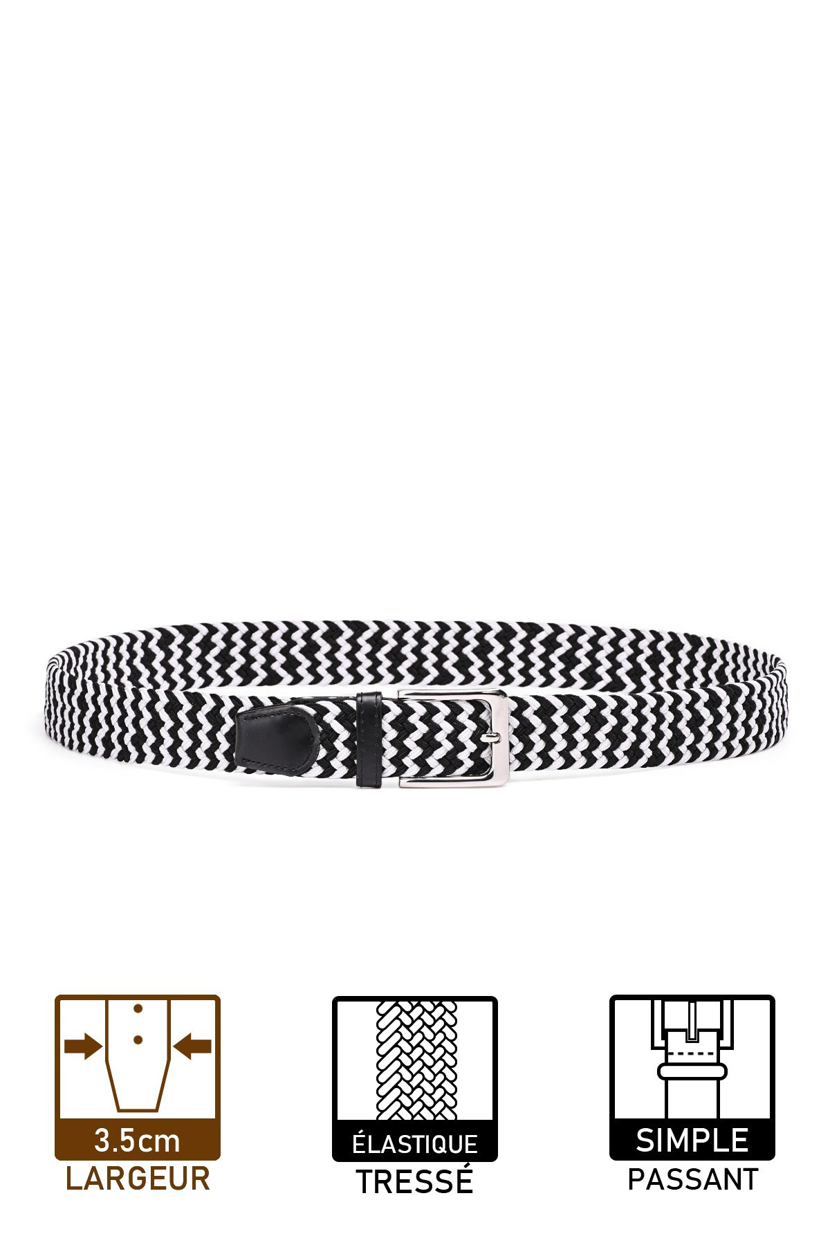 Wholesaler A&E - ZSP-357-VDT2-BC005 Elastic braided belt-Bicolor